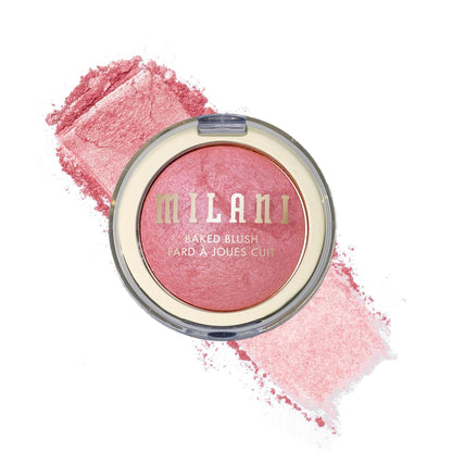 Milani Baked Blush, Makeup Powder Blush for Cheeks - Dolce Pink,  Size - 0.12 Ounce (Pack of 1)