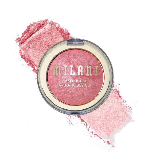 Milani Baked Blush, Makeup Powder Blush for Cheeks - Dolce Pink,  Size - 0.12 Ounce (Pack of 1)