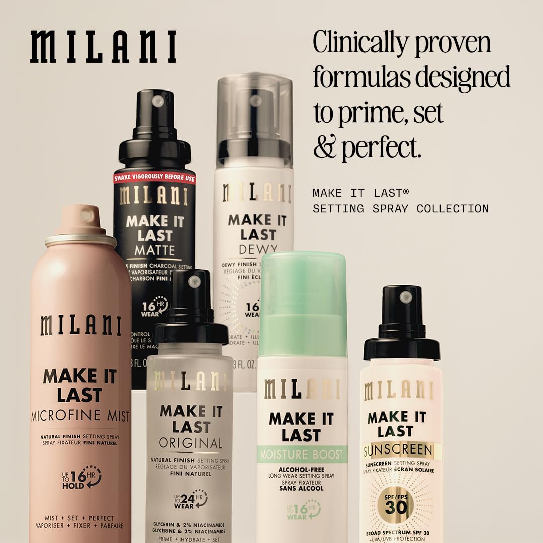 Milani Setting Spray + Primer, Make It Last Original Natural Finish | 3-In-1 Prime + Hydrate + Set. Up To 24 Hour Wear..