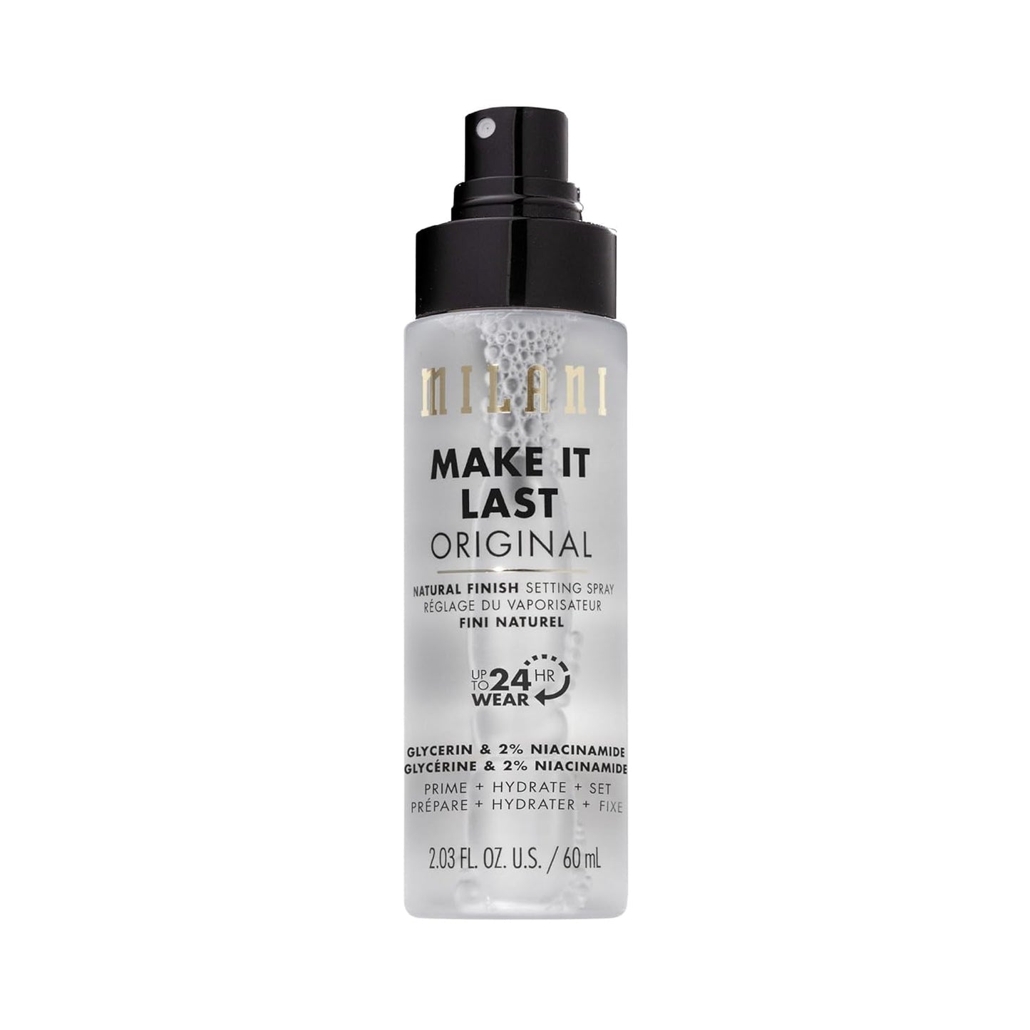 Milani Setting Spray + Primer, Make It Last Original Natural Finish | 3-In-1 Prime + Hydrate + Set. Up To 24 Hour Wear..