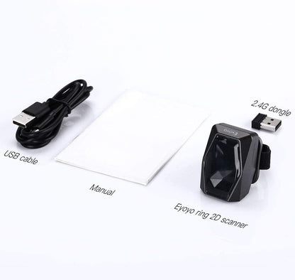 Eyoyo Mini Wearable 2D 1D QR Bluetooth Finger Ring Barcode Scanner