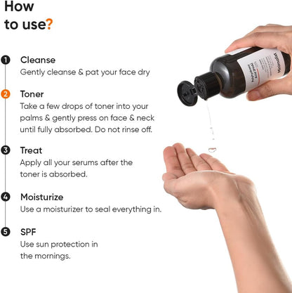 Minimalist Hydrating Toner for Face | 3% PHA Facial Toner for Pore Tightening | Mild Exfoliation..