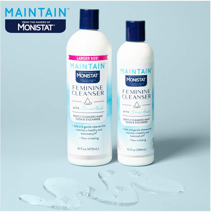 Monistat Boric Acid Feminine Wash, Fragrance-Free Intimate Wash for Women with Gentle pH-Balanced Formula