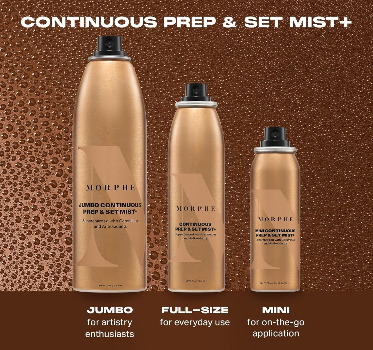 Morphe Continuous Prep & Set Setting Spray - Hydrating Setting Spray for Makeup & Skin Prep..