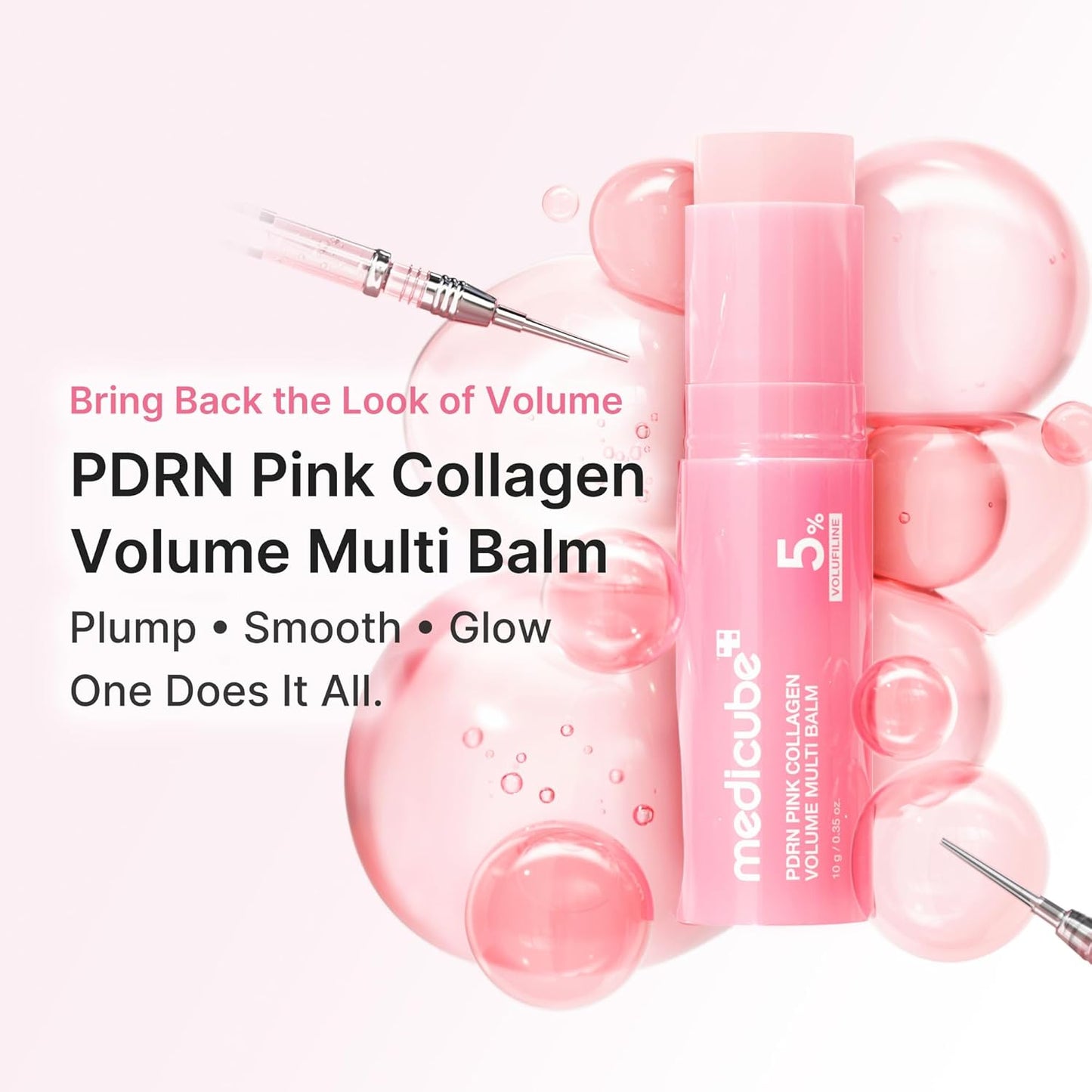 medicube PDRN Pink Collagen Volume Multi Balm Stick | Volufiline, PDRN, NAD, Collagen..