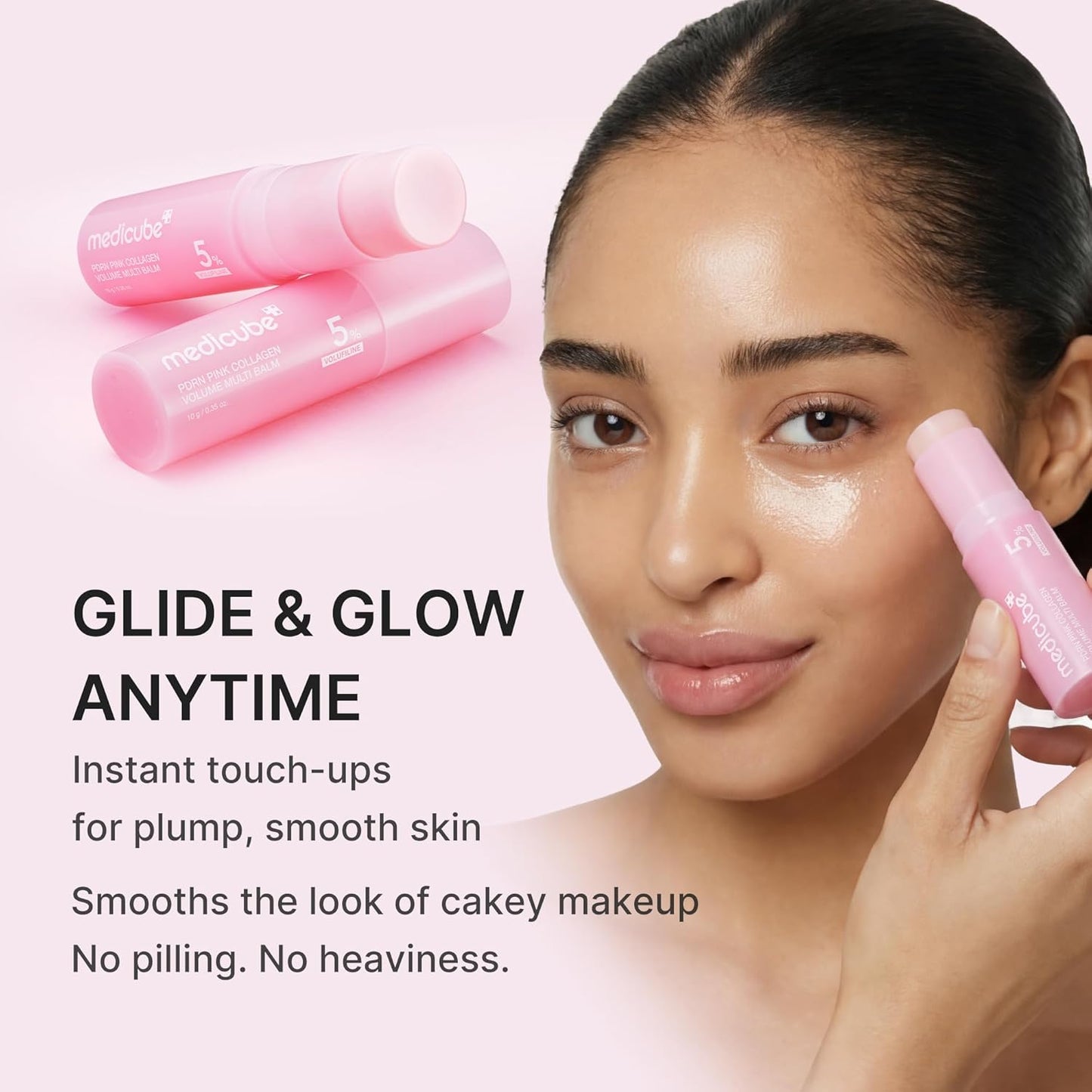 medicube PDRN Pink Collagen Volume Multi Balm Stick | Volufiline, PDRN, NAD, Collagen..