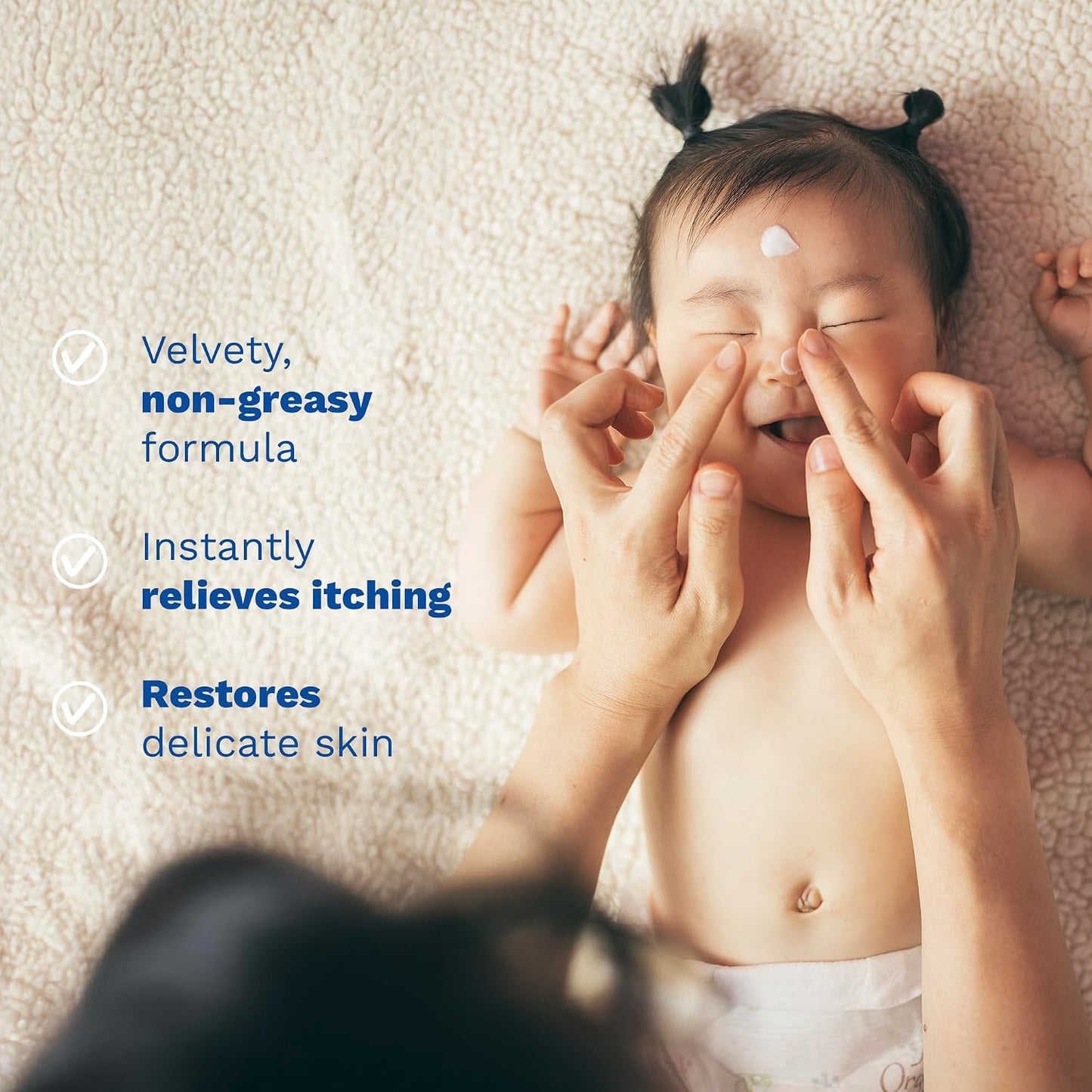 Mustela Stelatopia Eczema-Prone Skin Emollient Baby Face Cream - Face Moisturizer with Natural Avocado & Sunflower Oil..