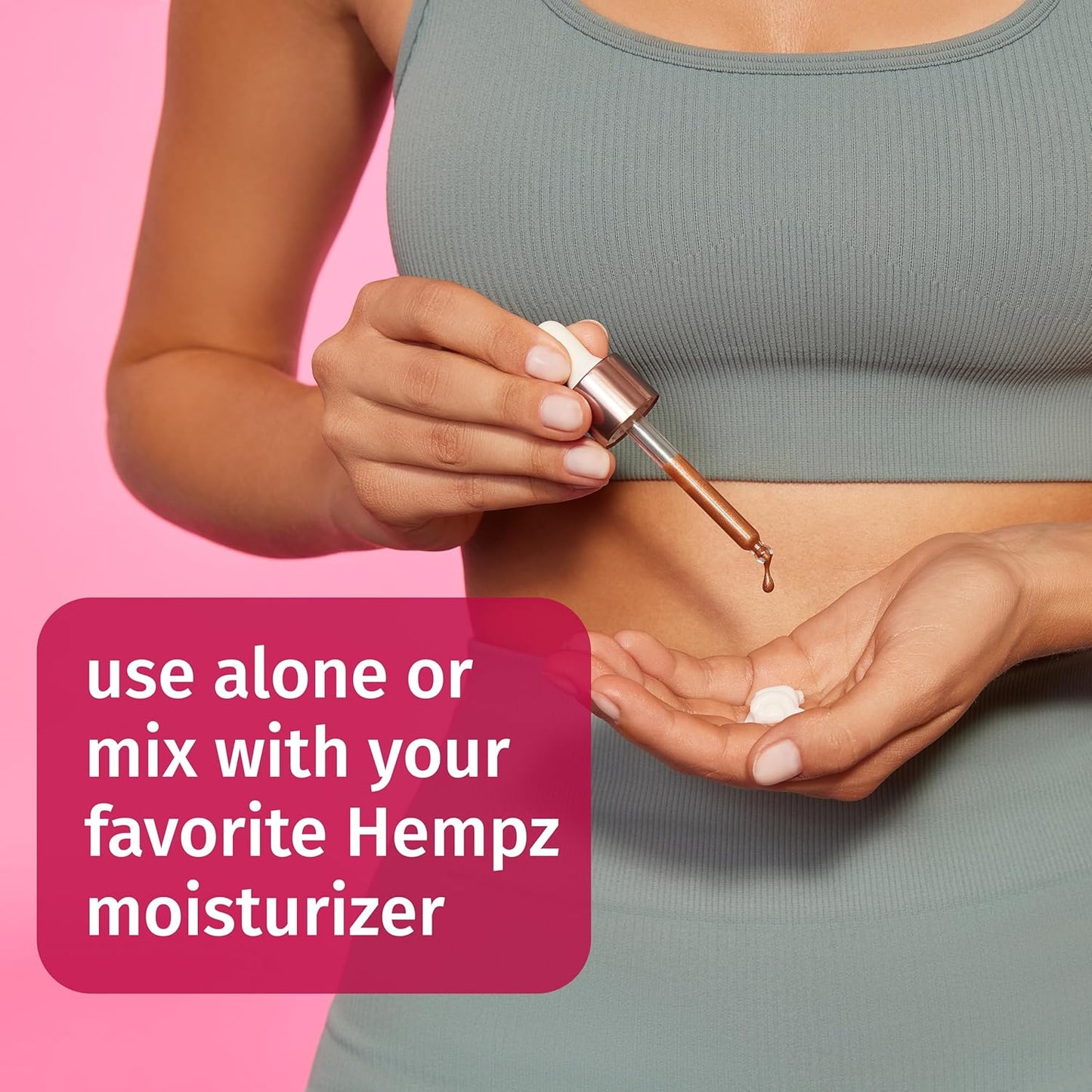 Hempz NEW Glow Getter Instant Bronzing Drops, Dewy Face Bronzer, Hydrating Shimmer, 2 oz.