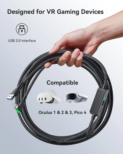 INIU Oculus Link Cable with Charging [16ft] for Meta Quest 3 Quest 2/Pro