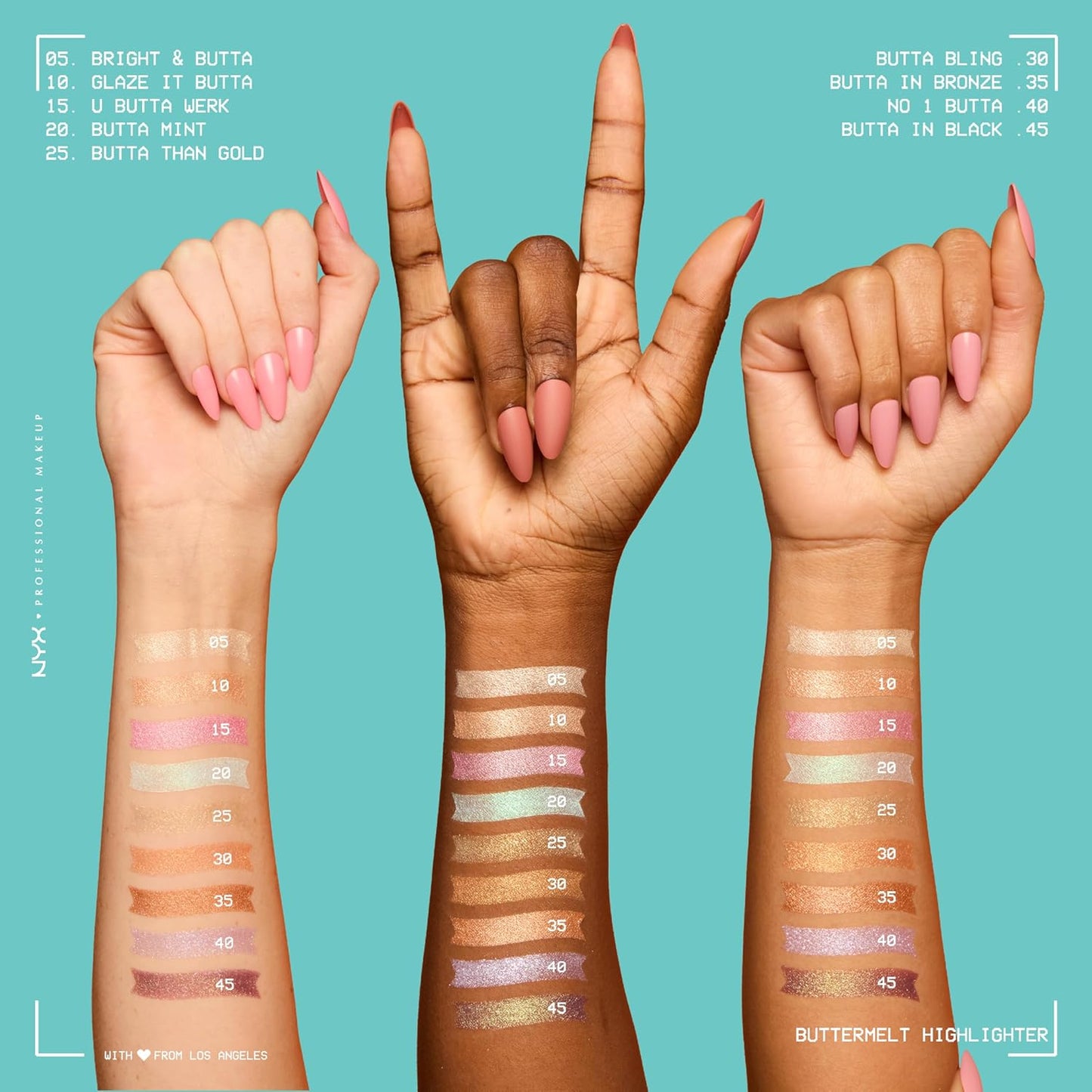 NYX PROFESSIONAL MAKEUP Buttermelt Highlighter, Powder Highlighter Makeup, With Up to 12H Wear and High Impact Glow..