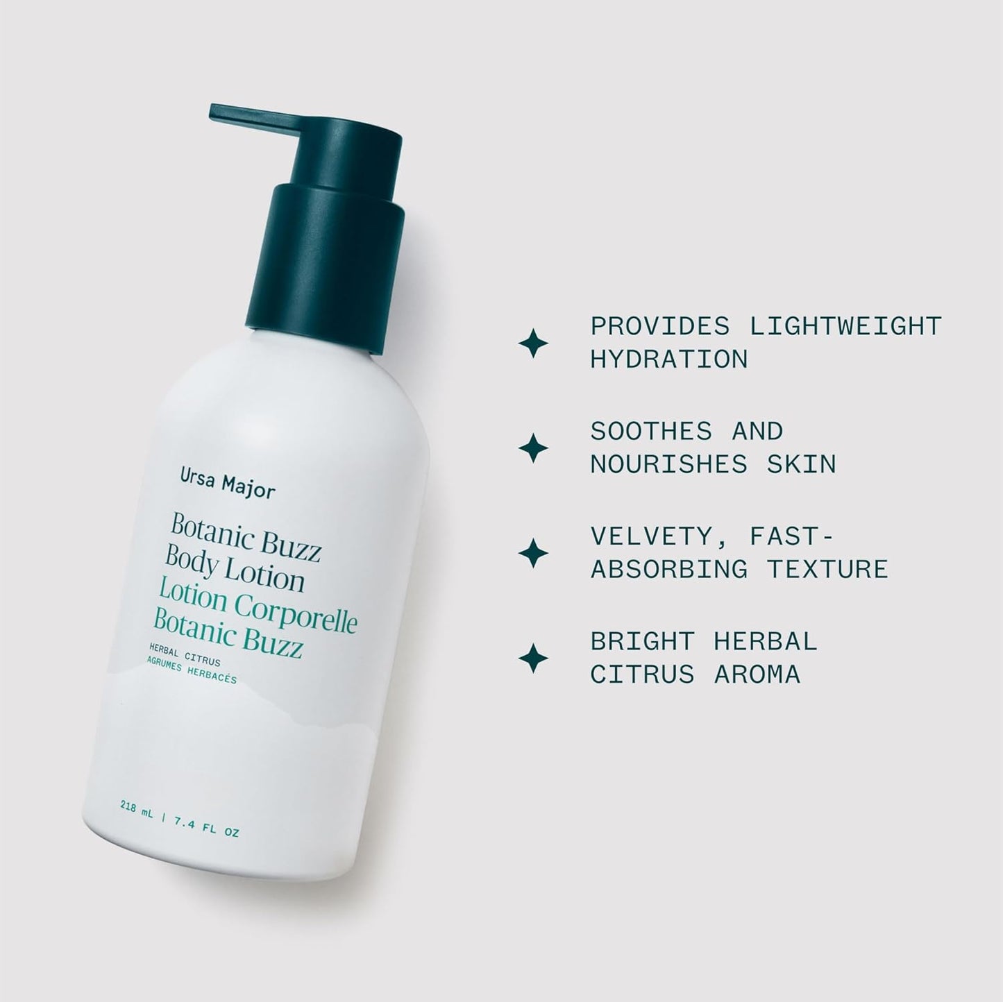 Ursa Major Botanic Buzz Body Lotion | Natural, Vegan and Cruelty-Free | Moisturizes, Soothes and Hydrates Skin | Formulated for Men & Women