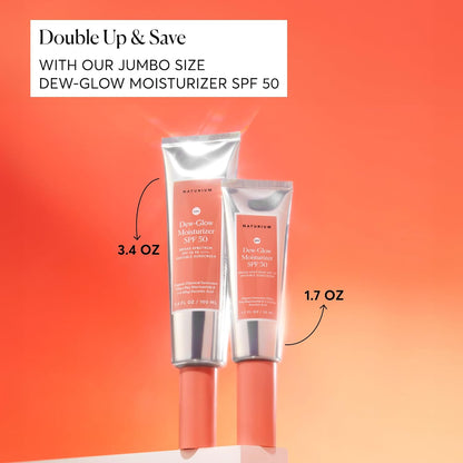 Naturium Dew-Glow Moisturizer SPF 50 PA++++, Daily Moisturizing Sunscreen &amp; Face Primer..