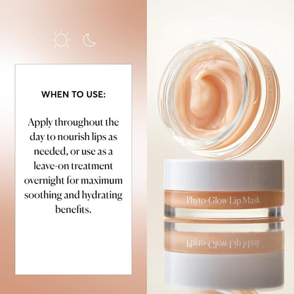 Naturium Phyto-Glow Lip Mask, Hydrating & Moisturizing Balm, Restores &amp; Replenishes for Nourishing Lips with Shea Butter