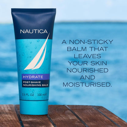 Nautica Grooming Aftershave Balm 3.3 fl oz (Pack of 1), Notes of Grapefruit, Lavender, and Wood, Men's Fragrance, Long Lasting..