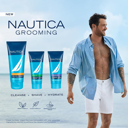 Nautica Grooming Aftershave Balm 3.3 fl oz (Pack of 1), Notes of Grapefruit, Lavender, and Wood, Men's Fragrance, Long Lasting..