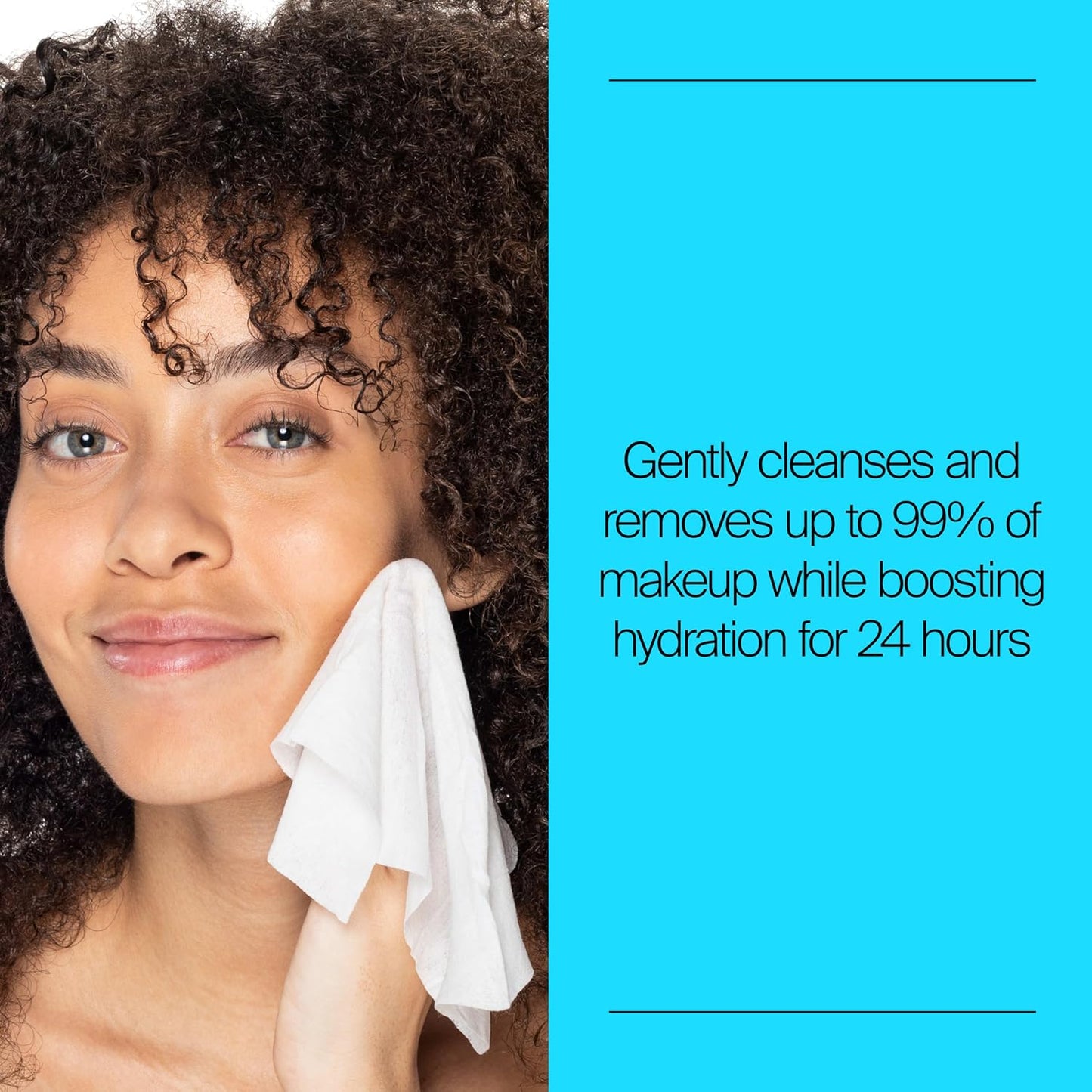 Neutrogena Hydro Boost Cleansing Wipes Makeup Remover for Face Micellar Gently Removes Oil, Dirt, and Waterproof Makeup Daily..