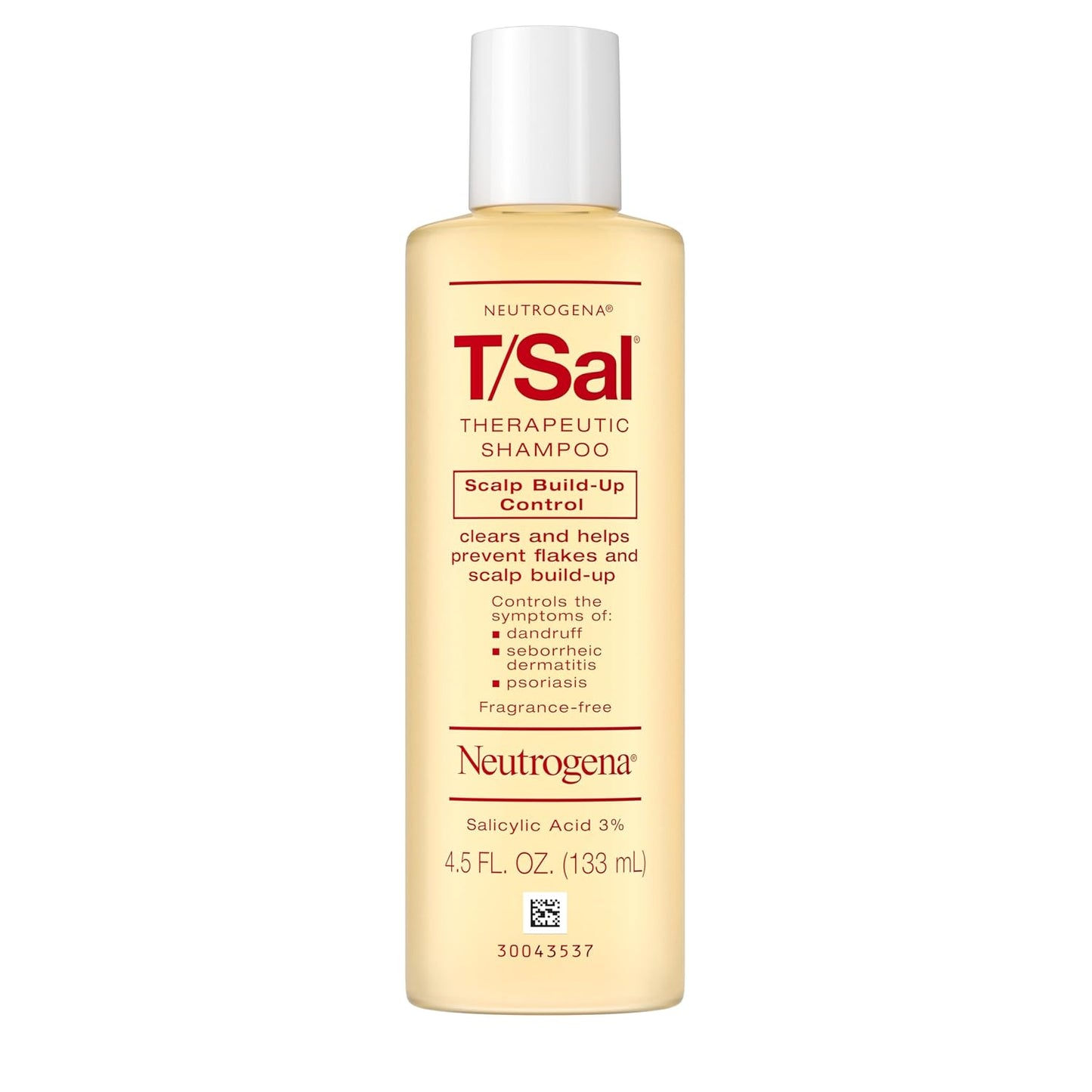 Neutrogena T/Sal Therapeutic Dandruff Shampoo, Scalp Build-Up Control, 3% Salicylic Acid,Psoriasis Treatment..