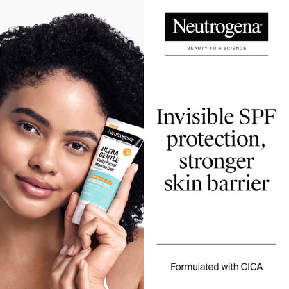 Neutrogena Ultra Gentle Daily Facial Moisturizer with SPF 30 Sunscreen with CICA, Lightweight Face Lotion..