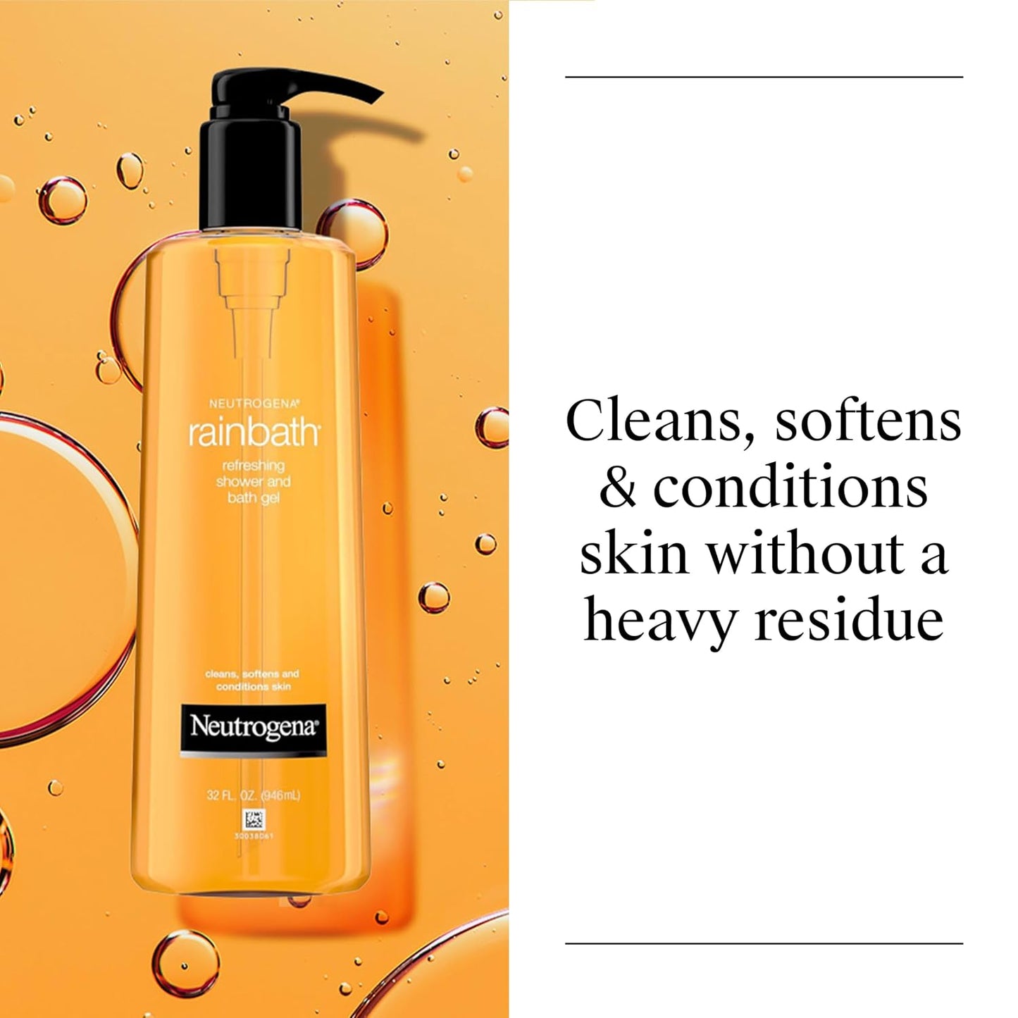 Neutrogena Rainbath Refreshing Shower Gel, Moisturizing Body Wash for Men and Women, Cleans, Softens, and Conditions Skin..