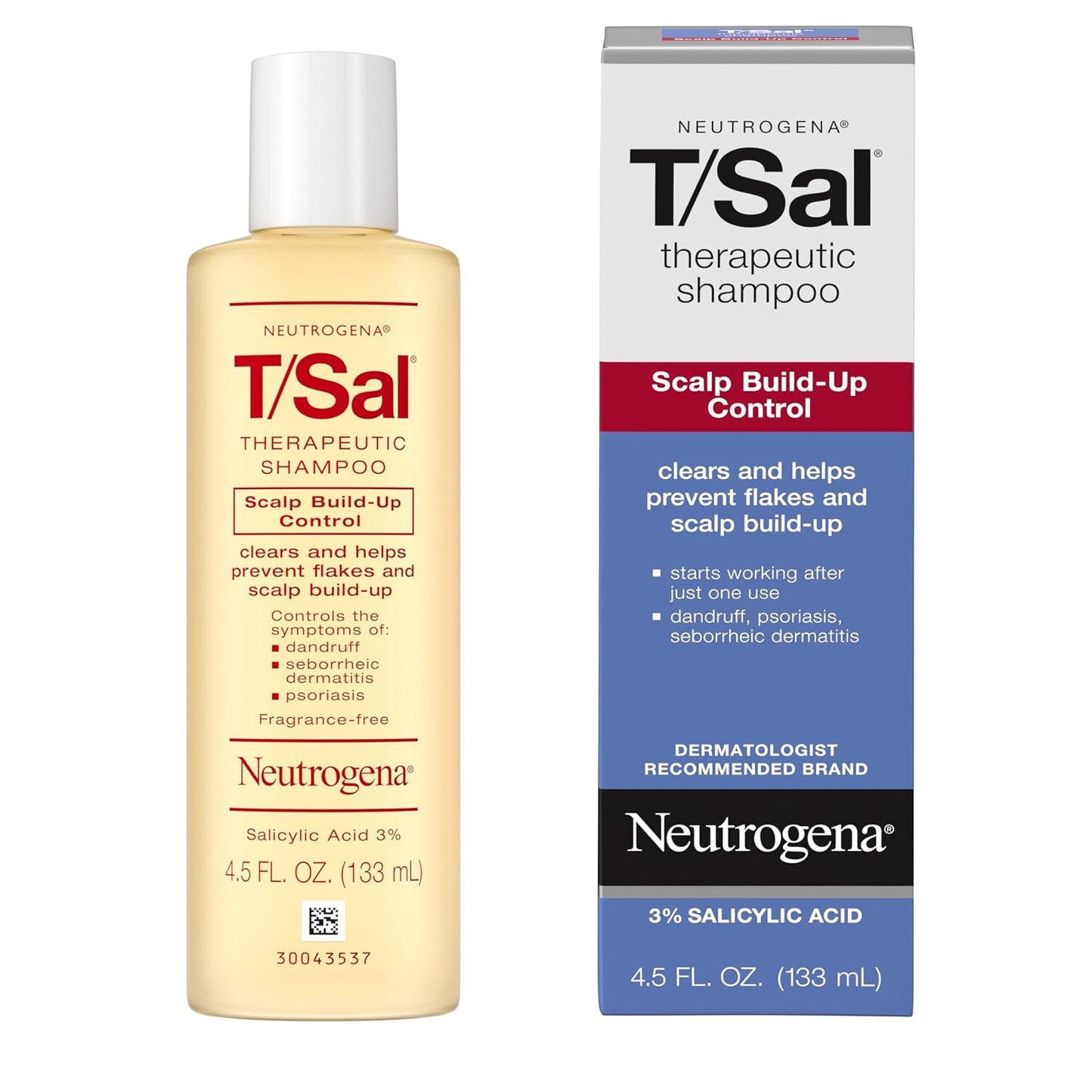 Neutrogena T/Sal Therapeutic Dandruff Shampoo, Scalp Build-Up Control, 3% Salicylic Acid,Psoriasis Treatment..