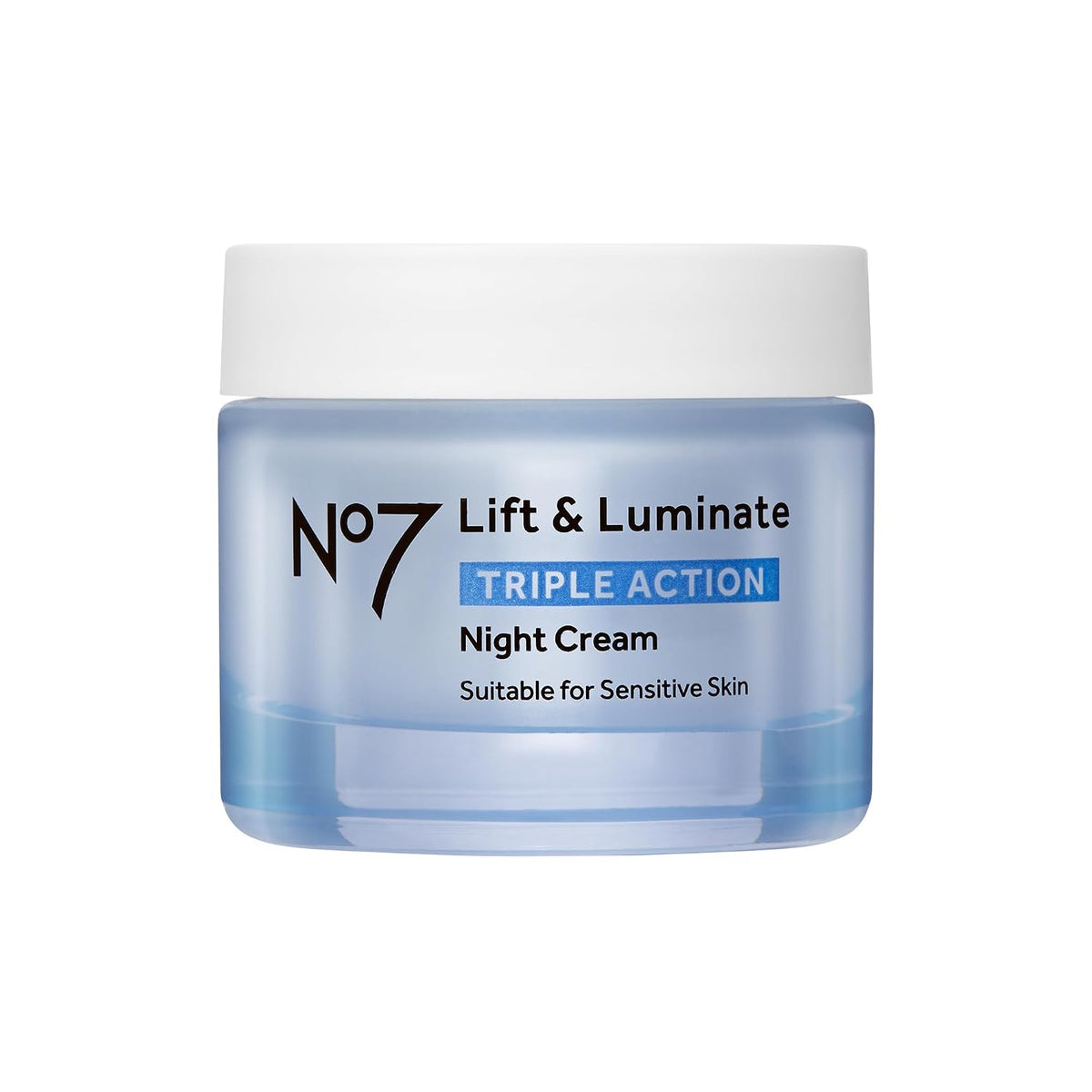 No7 Lift & Luminate Triple Action Night Cream, 1.7 Fl Oz