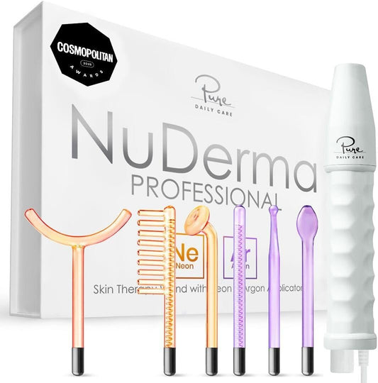 NuDerma Professional Skin Therapy Wand - Portable Skin Therapy Machine
