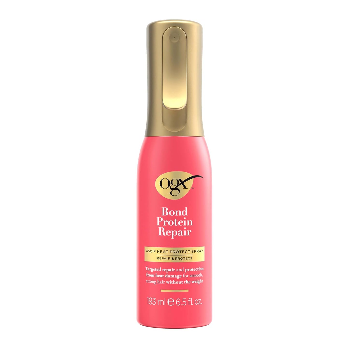 OGX Bond Protein Repair 450°F Heat Protect Spray for Hair 6.5 Fl Oz (Pack of 1)
