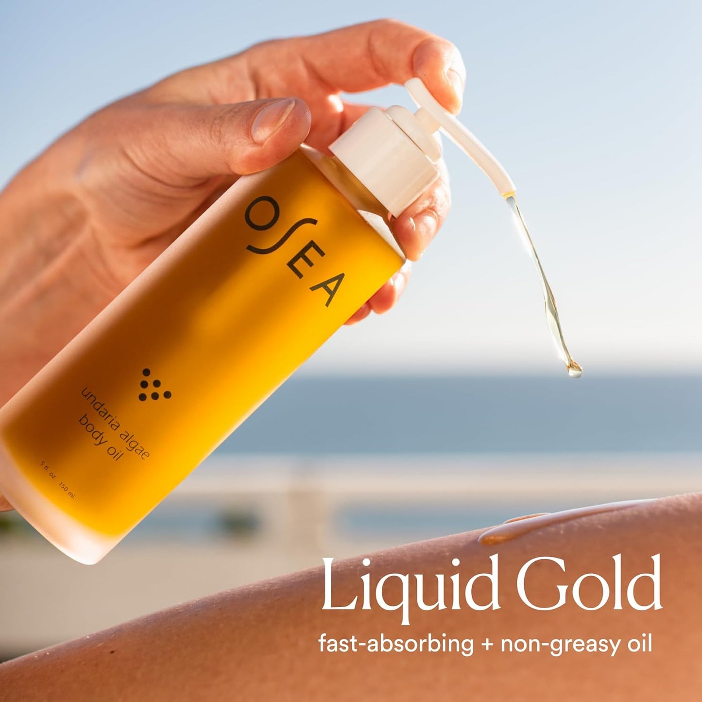 OSEA Undaria Algae Body Oil 5 oz – Visibly Firming, Deeply Moisturizing, Instantly Improve Elasticity, Clean Lightweight Non-Greasy Hydration, Vegan & Cruelty-Free Seaweed Skincare..