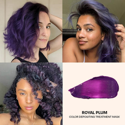 OVERTONE Color Depositing Daily Conditioner, Semi Permenant, Royal Plum | Refresh Color & Prevent Fading..