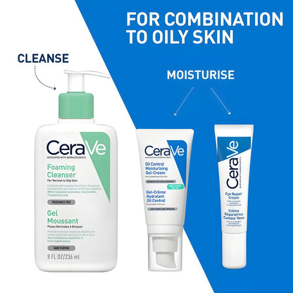 CeraVe Oil Control Moisturizing Gel-Cream, Face Moisturizer for Oily Skin | 3 FI Oz (Pack of 1)