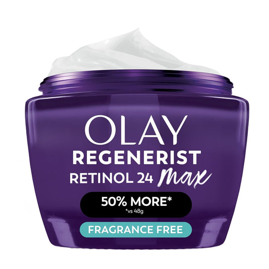 Olay Retinol Night Cream for Women  - Triple Collagen Cream, Niacinamide, 2.6oz | XL Size (50% More)