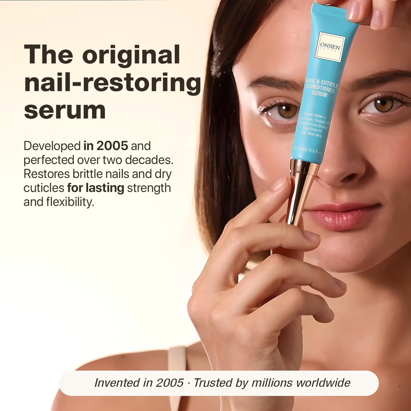 Onsen Nail & Cuticle Cream Treatment w/Japanese Tsubaki, Jojoba & Lavender Oil, Shea Butter..