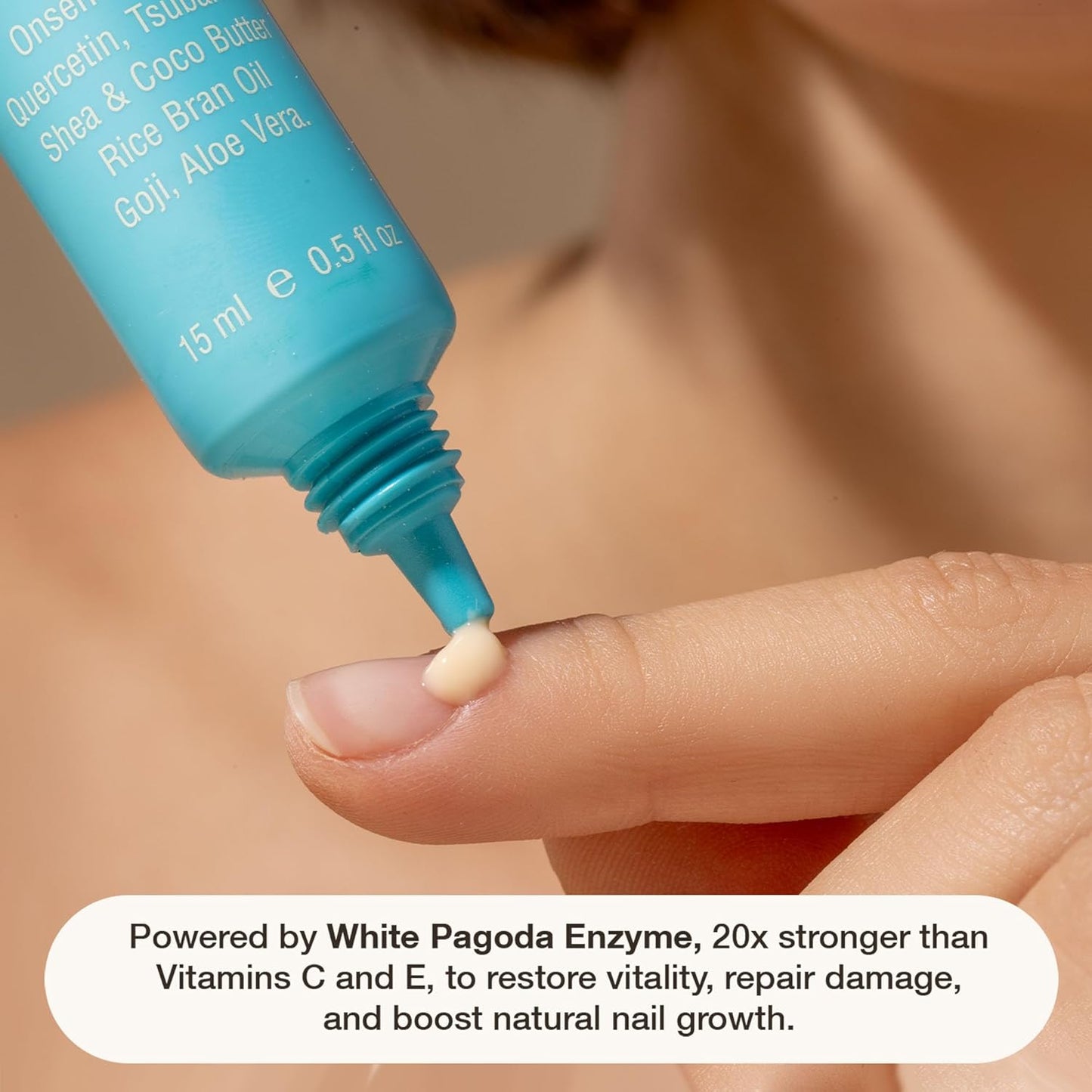 Onsen Nail & Cuticle Cream Treatment w/Japanese Tsubaki, Jojoba & Lavender Oil, Shea Butter..