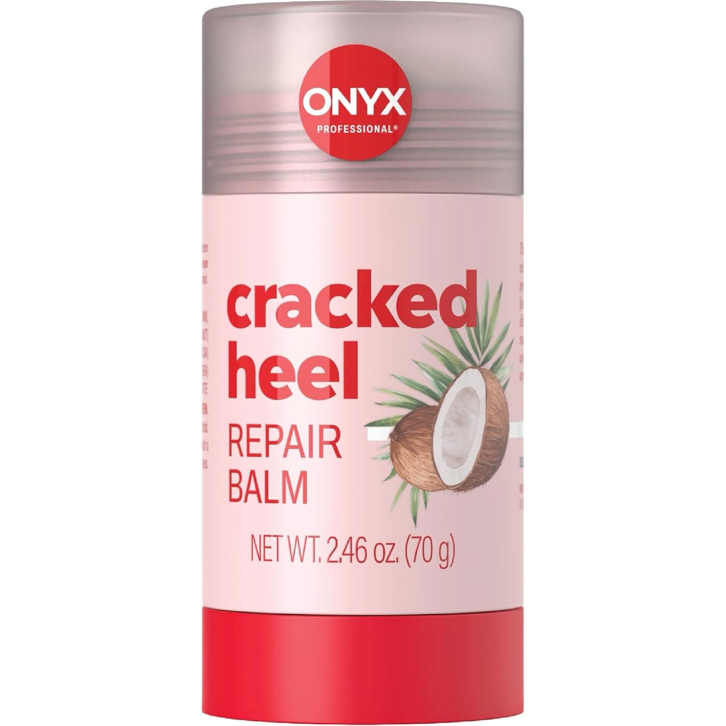 Onyx Professional Cracked Heel Repair Balm Stick for Dry Cracked Feet Treatment, Coconut Scent.. 1 pack