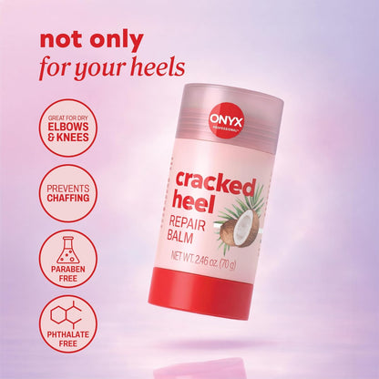 Onyx Professional Cracked Heel Repair Balm Stick for Dry Cracked Feet Treatment, Coconut Scent.. 1 pack