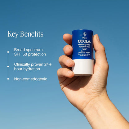 OOLA Organic Refreshing Water Stick Face Moisturizer with SPF 50, Dermatologist Tested Face Sunscreen ..