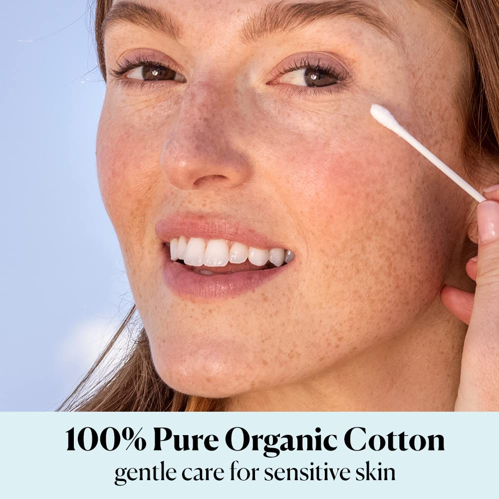 Sky Organics - Organic Cotton Swabs, 500 ct. - Ultra Soft Tips - Strong &amp; Durable - Hypoallergenic - Chlorine Free..