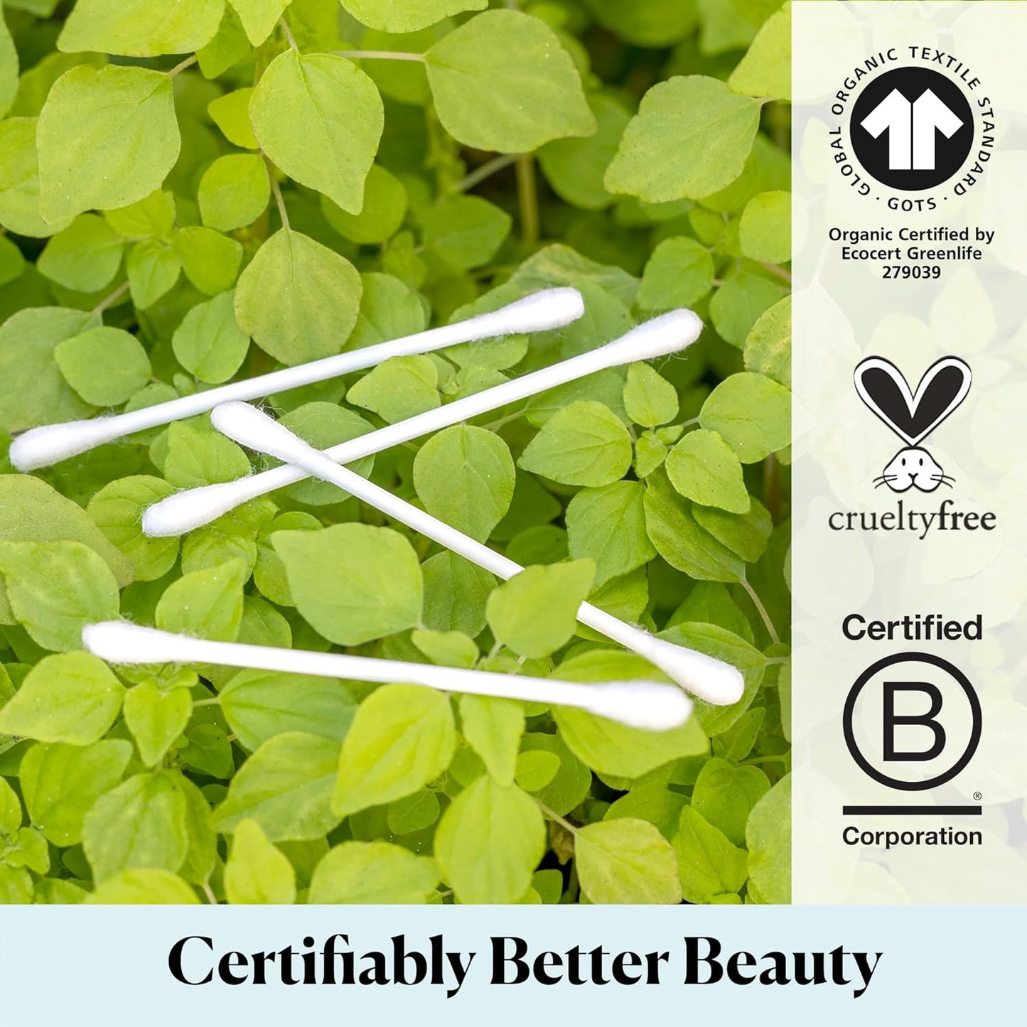 Sky Organics - Organic Cotton Swabs, 500 ct. - Ultra Soft Tips - Strong &amp; Durable - Hypoallergenic - Chlorine Free..