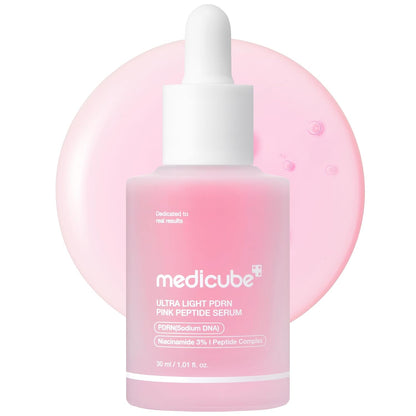 medicube PDRN Pink Peptide Serum with Salmon DNA | Ultra Light Hydrating Serum with Hyaluronic Acid..