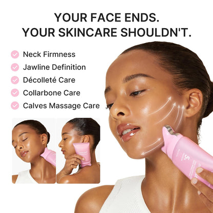 medicube PDRN Collagen Gua Sha Neck Wrinkle Cream | Built-In Gua Sha Massager with Volufiline 5% | Firming...