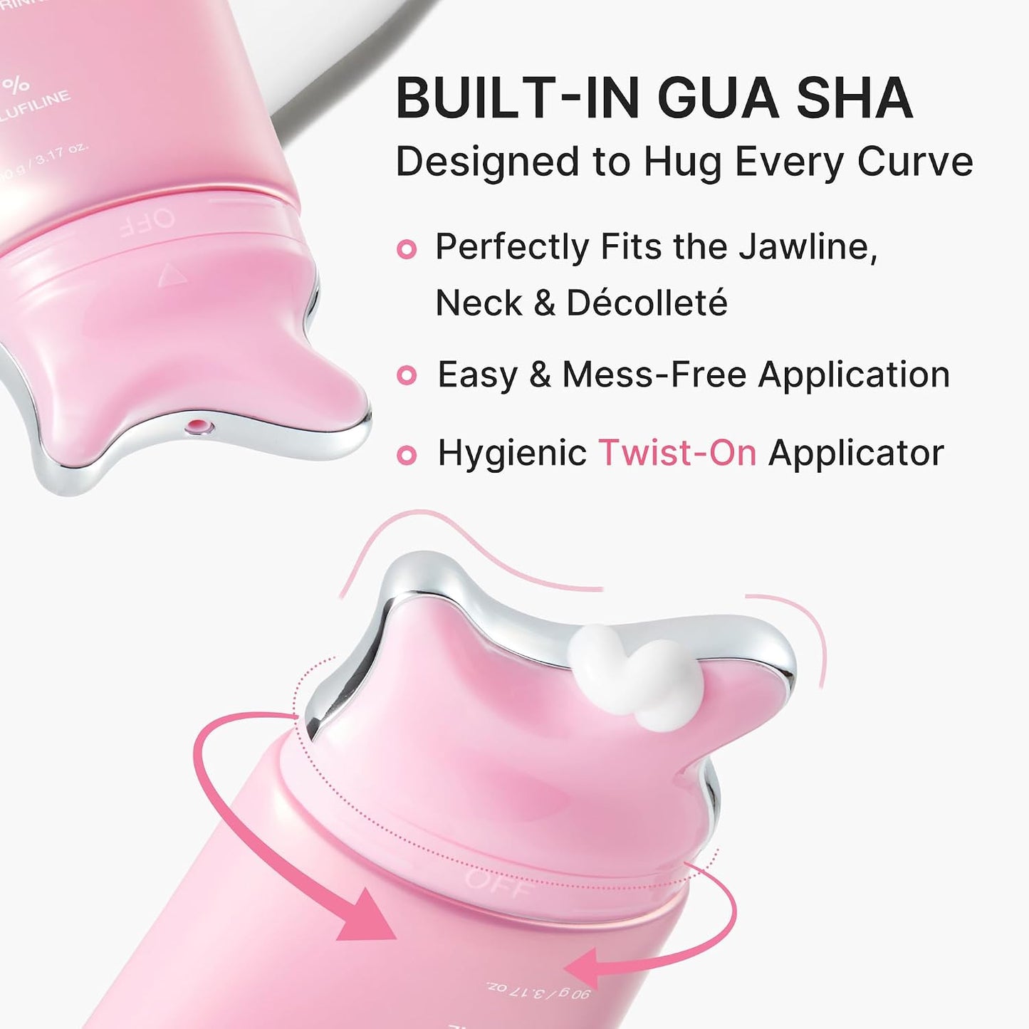 medicube PDRN Collagen Gua Sha Neck Wrinkle Cream | Built-In Gua Sha Massager with Volufiline 5% | Firming...