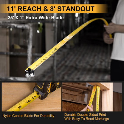 PREXISO 2-in-1 Laser Tape Measure 135Ft Rechargeable Laser Measurement Tool