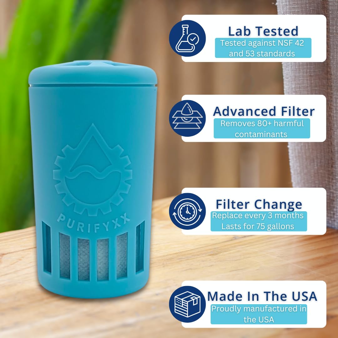 HydraTumbler | 40 oz Filtered Stainless Steel Tumbler | Includes 3-Month Water Filter