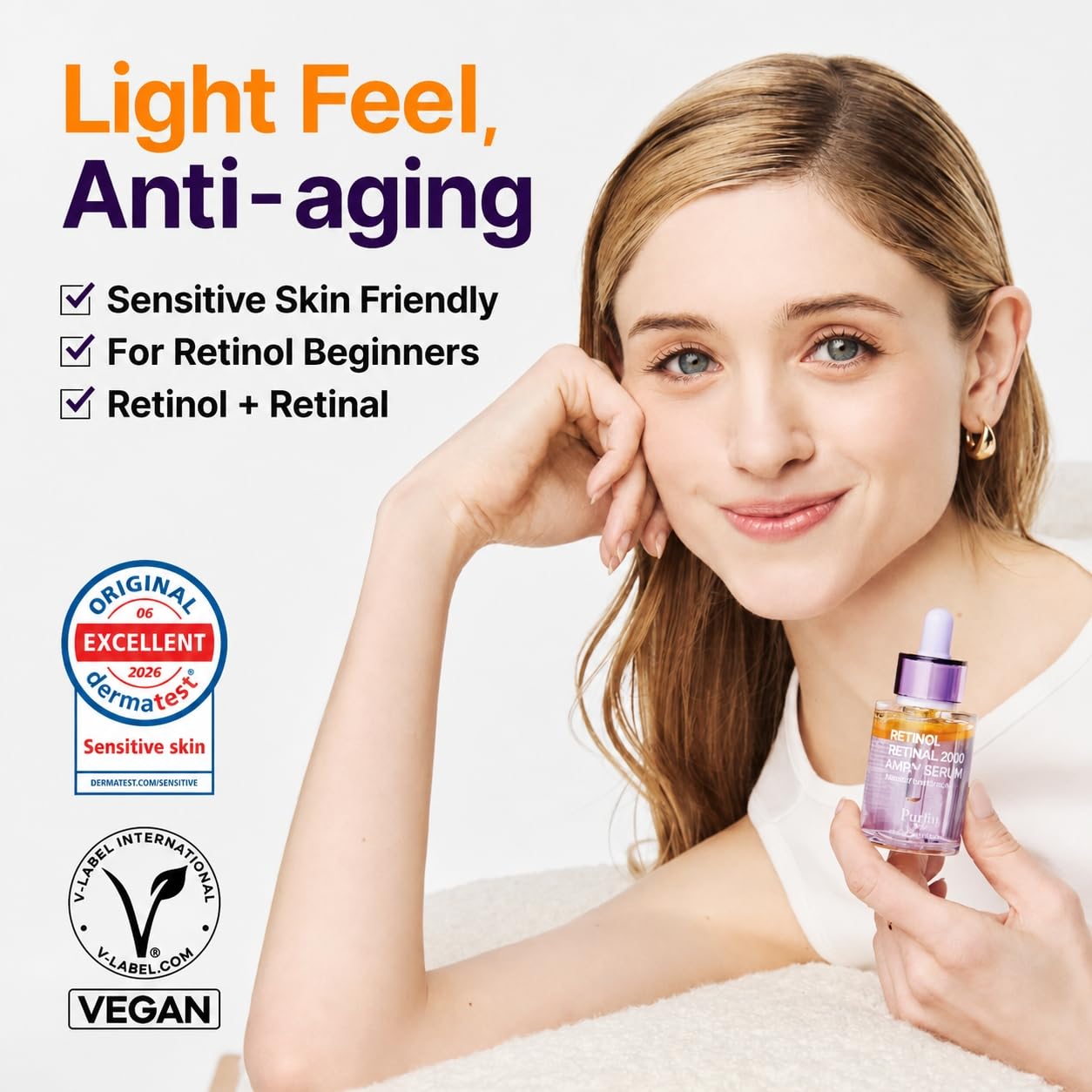 PURITO Retinol 0.1% + Retinal 0.1% Anti-Aging Facial Serum | for Wrinkles, Fine Lines &amp; Firmer Skin ..
