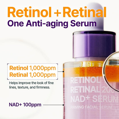 PURITO Retinol 0.1% + Retinal 0.1% Anti-Aging Facial Serum | for Wrinkles, Fine Lines &amp; Firmer Skin ..