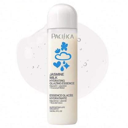 Pacifica Hydrating Glazing Facial Essence with Jasmine Squalane and Polyglutamic Acid - Milky Glass Skin Essence..