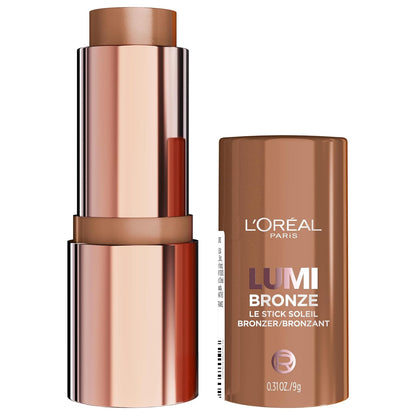 L'Oreal Paris Lumi Bronze Le Stick Soleil Bronzer Stick, Cream-To-Powder Bronzer For A Sunkissed Face Makeup Glow..