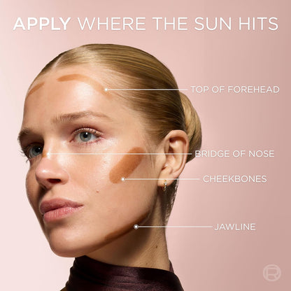 L'Oreal Paris Lumi Bronze Le Stick Soleil Bronzer Stick, Cream-To-Powder Bronzer For A Sunkissed Face Makeup Glow..