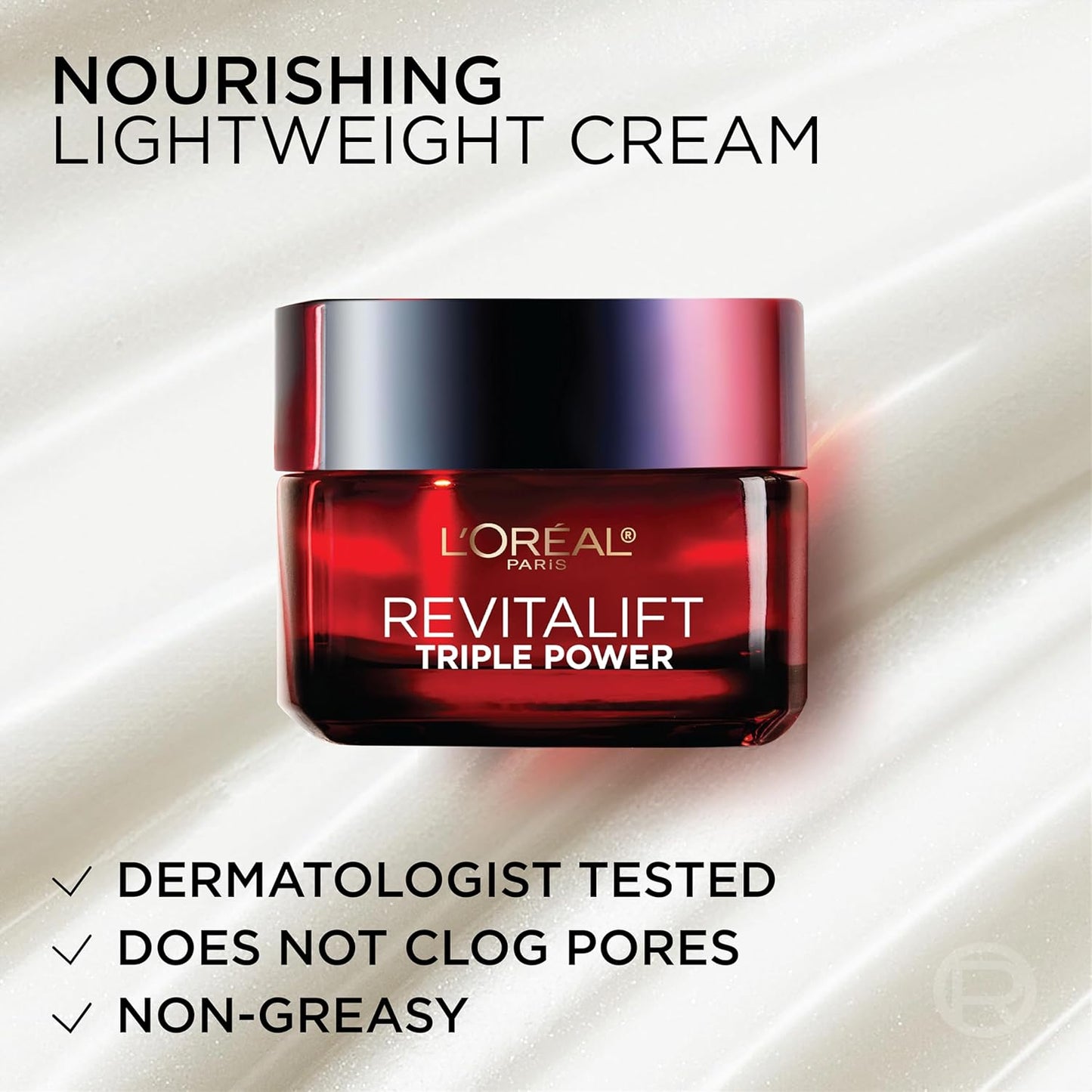 L'Oreal Paris Revitalift Triple Power Anti-Aging Face Moisturizer, Pro Retinol, Hyaluronic Acid &amp; Vitamin C to Reduce Wrinkles..