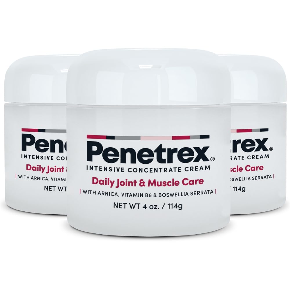 Penetrex Daily Joint & Muscle Care Cream | Arnica, B6 & MSM, 4 Oz. (3-Pack)